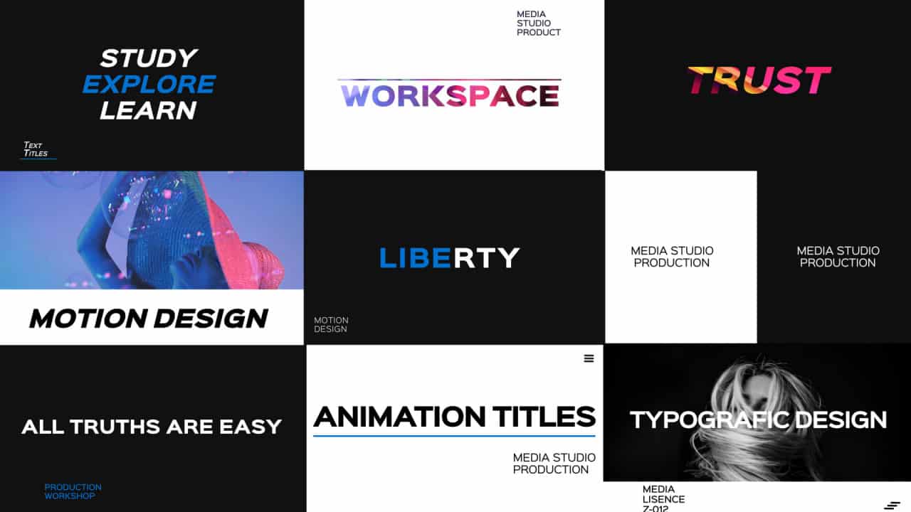  Typography  Pack Premiere  Pro  Video Assets Downloads