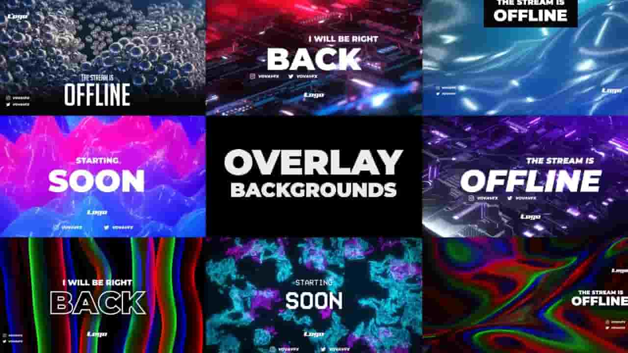 Twitch Overlay Background Pack Motionaray 295314 - Free Download