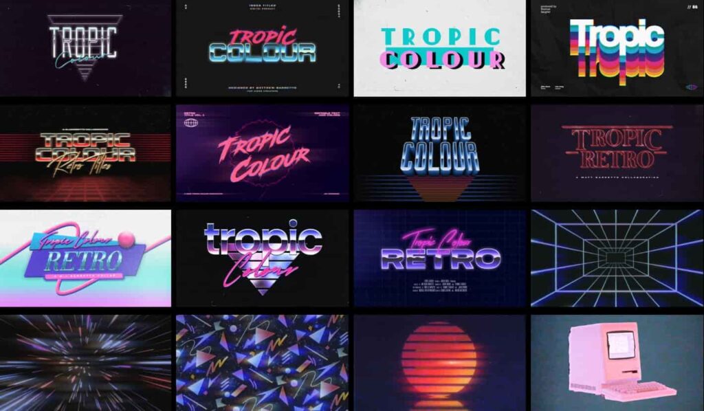 Tropic Colour - 80S RETRO FILM TITLES 