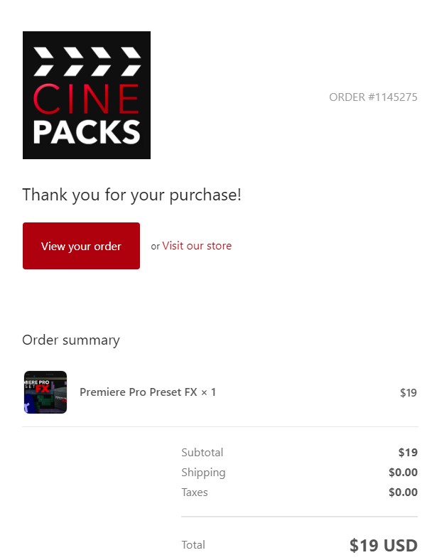 CinePacks -  Premiere Pro Preset FX